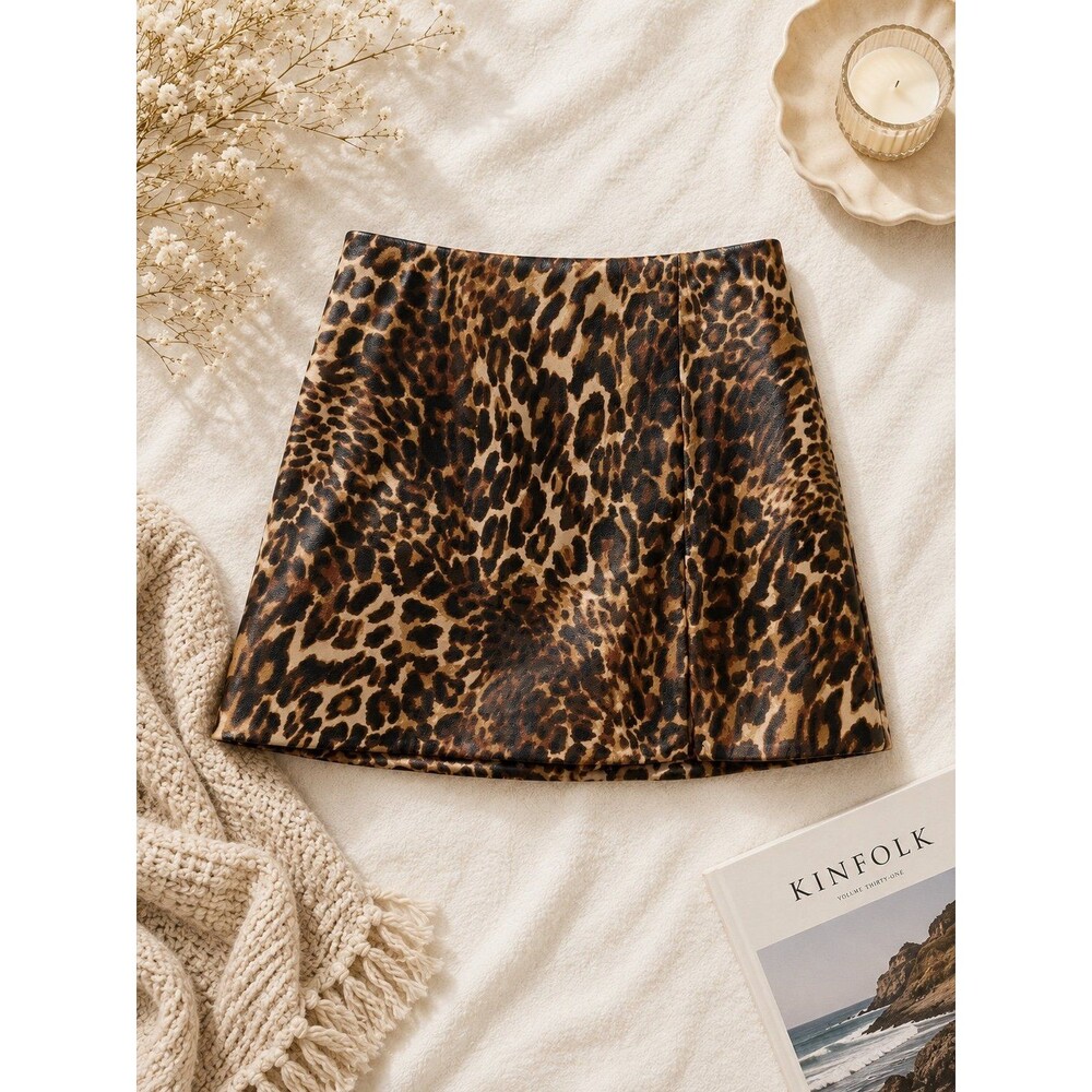 Anthropologie Maeve Leopard Print Mini Skirt - Size 0